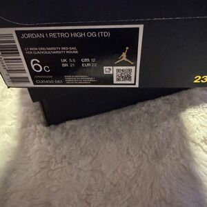 Jordan 1 Retro High OG (TD) Sneakers